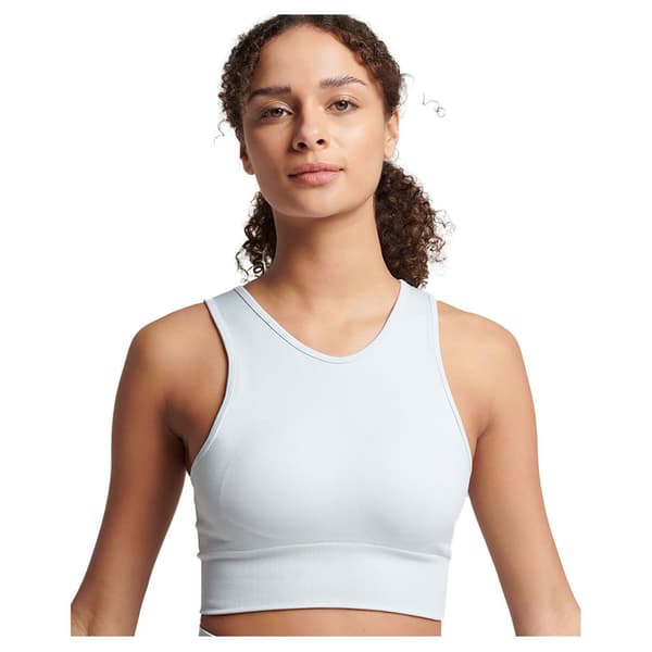 Superdry Core Seamless Mid Impact Bra Sininen L Nainen
