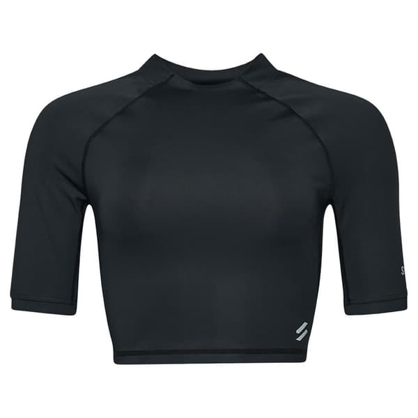 Superdry T-paita Run 3/4 Tight Crop Musta S Nainen