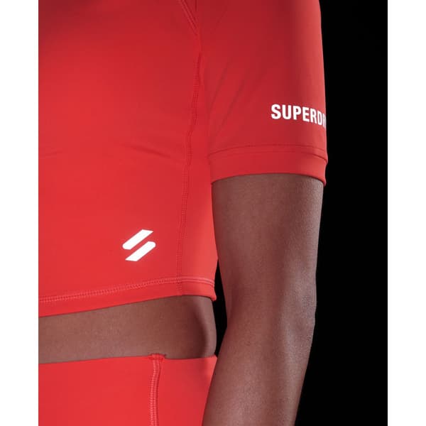 Superdry Run 3/4 Tight Crop Orange XL Kvinde