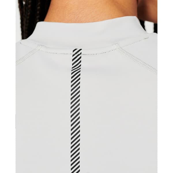 Superdry T-shirt Run 3/4 Tight Crop Vit L Kvinna