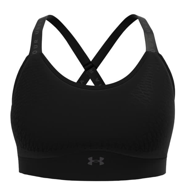 Under Armour Sport-bh Infinity Mid Covered Svart S Kvinna