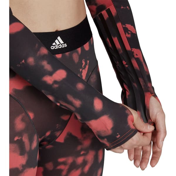 Adidas Topp Hyperglam Cut 3 Stripes Röd M Kvinna