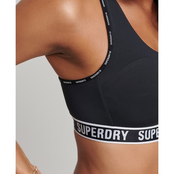 Superdry Sport-bh Train Branded Elastic Grå XS Kvinna