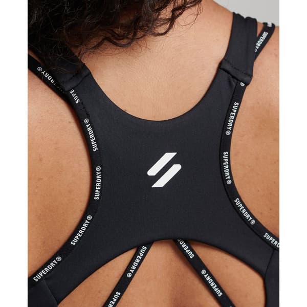 Superdry Sport-bh Train Branded Elastic Grå XS Kvinna