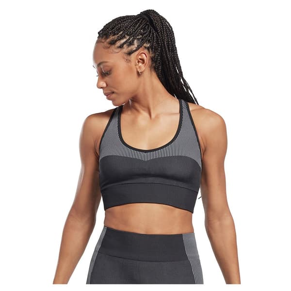 Reebok Sport-bh Yoga Seamless Sports Svart M Kvinna
