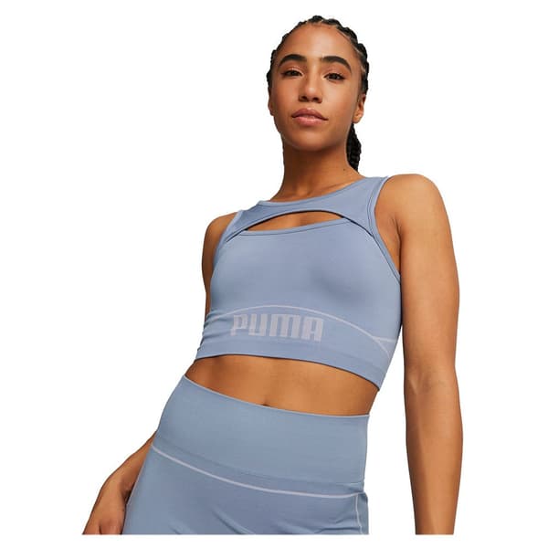 Puma Sports Top Formknit Seamless Fa Blå XS Kvinde