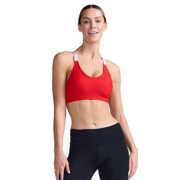 2xu Sports-bh Medium Support Aero Rød L Kvinde