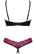 Miniatyrbilde 4 av 5: Obsessive Rosenty 2-pcs Crotchless Set Sexy undertøy