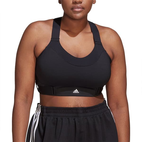 Adidas Top Fastimpact Luxe Run High-support Big Sort 1X Kvinde