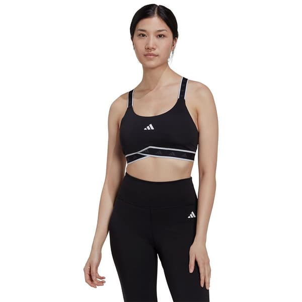 Adidas Urheiluliivit Powerimpact Medium-support Techfit Musta S / DD Nainen