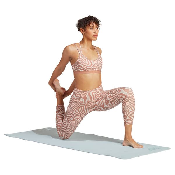 Adidas Sport Top Yoga Ess Ls Aop Rosa M / AC Kvinna