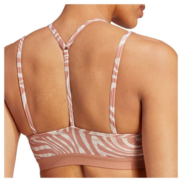 Adidas Sport Top Yoga Ess Ls Aop Rosa M / AC Kvinna