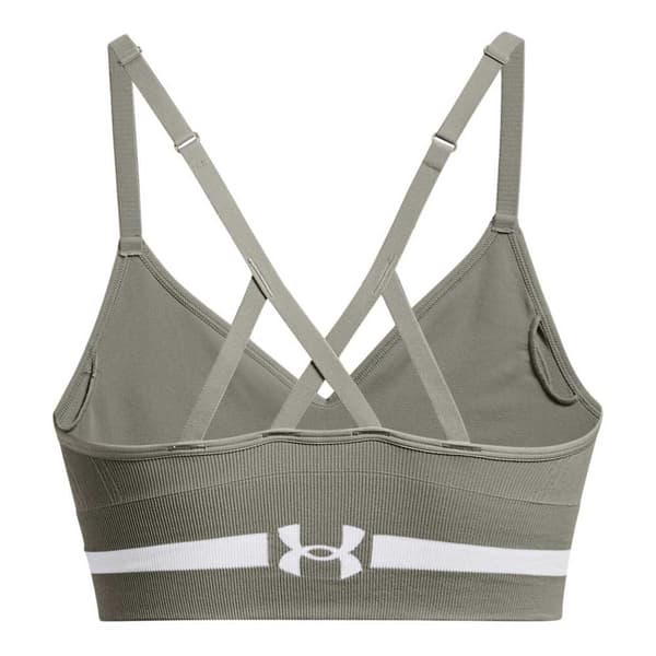 Under Armour Urheilu Matala Tuki Saumaton Top Vihreä XS Nainen