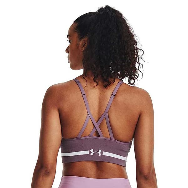 Under Armour Sporter Lågt Stöd Sömlös Top Lila XS Kvinna