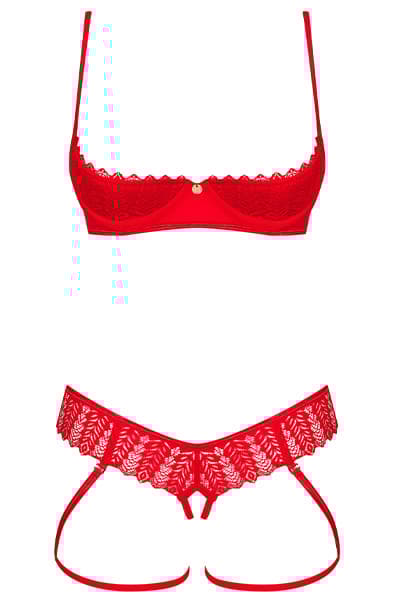 Obsessive Ingridia 2-pcs Crotchless Set