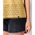 Miniatyrbild 3 av 5: Superdry Ärmlös T-shirt Vintage Woven Lace Gul M Kvinna