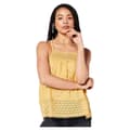 Miniatyrbild 1 av 5: Superdry Ärmlös T-shirt Vintage Woven Lace Gul M Kvinna