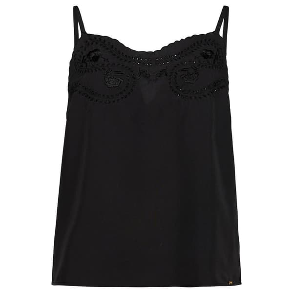 Superdry Top Studios Upspec Cami Sort S Kvinde