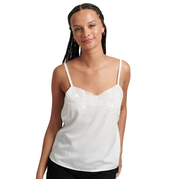 Superdry Topp Studios Upspec Cami Vit M Kvinna