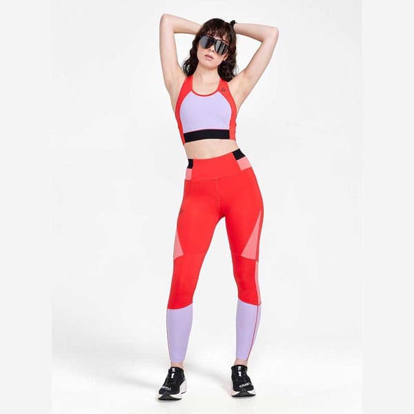 Craft Sports Top Pro Hit Blocked Sport Rød,Lilla M Kvinde