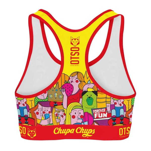 Otso Urheilu Toppi Chupa Chups Forever Fun Keltainen XS Nainen