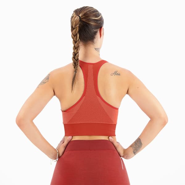 Odlo Medium Impact Sports Bh Inseamless Orange XS Kvinde