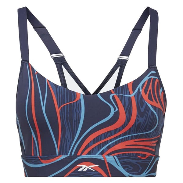Reebok Sports-bh Lux Strappy Aop Blå XS Kvinde