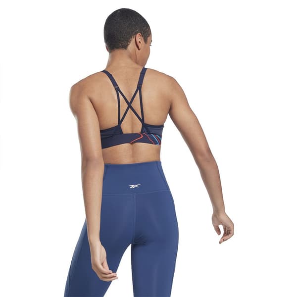 Reebok Sports-bh Lux Strappy Aop Blå XS Kvinde