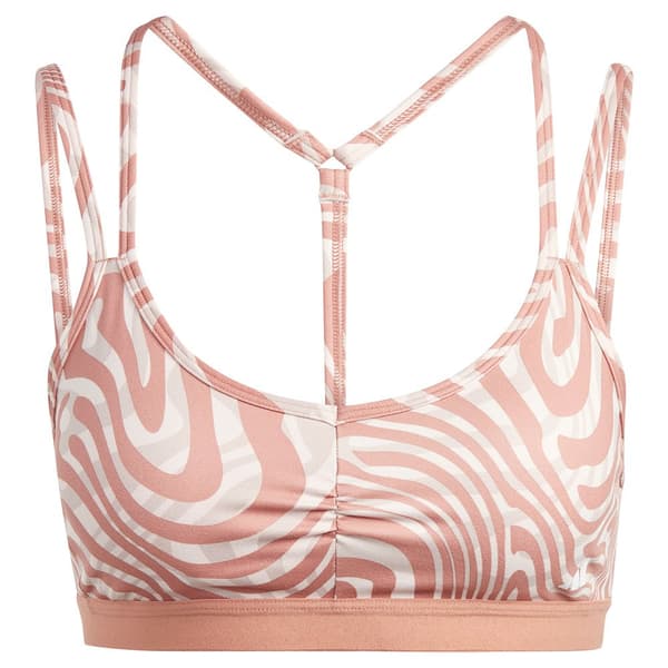 Adidas Sports Top Yoga Ess Ls Aop Rosa XS / AC Kvinde