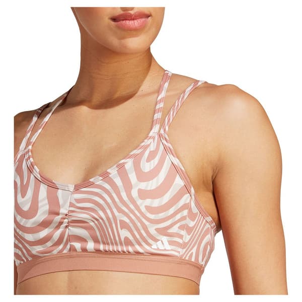 Adidas Sports Top Yoga Ess Ls Aop Rosa XS / AC Kvinde