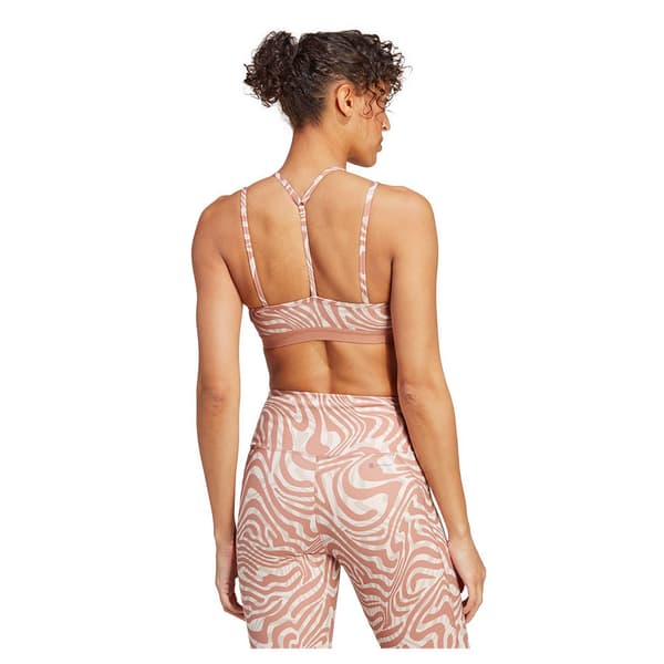 Adidas Sports Top Yoga Ess Ls Aop Rosa XS / AC Kvinde
