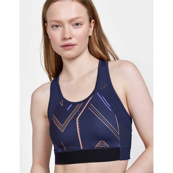 Craft Sport Top Pro Hit Blocked Sport Blå XS Kvinna