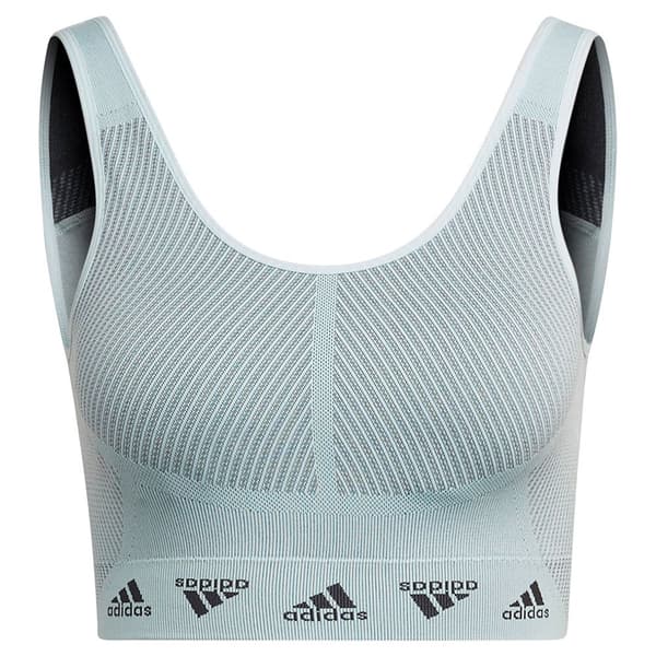 Adidas Sport-bh Aeroknit Light-support Blå M Kvinna