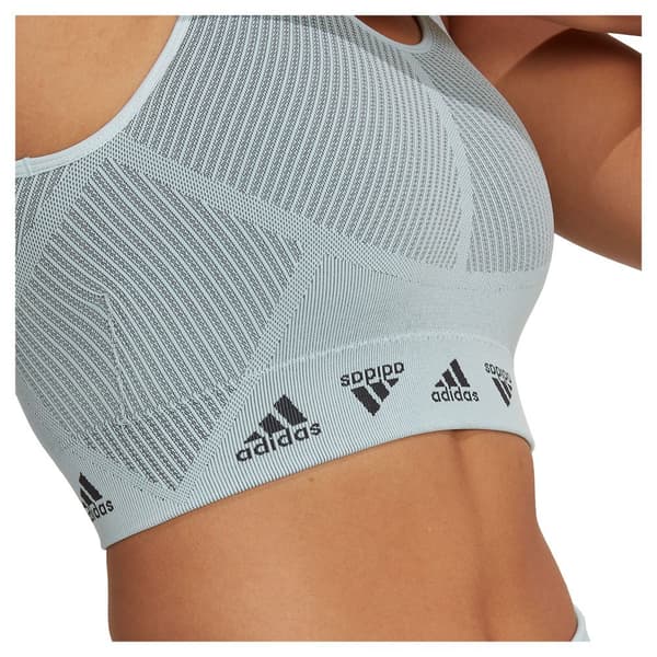 Adidas Sport-bh Aeroknit Light-support Blå M Kvinna
