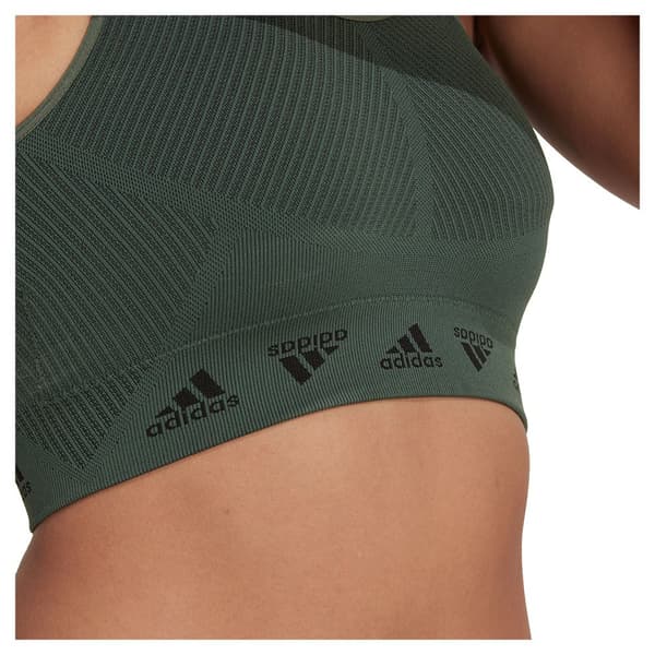 Adidas Urheiluliivit Aeroknit Light-support Vihreä M Nainen