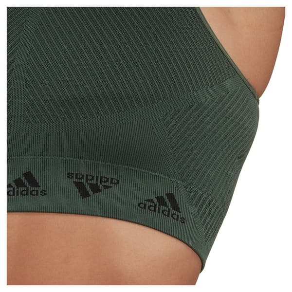 Adidas Urheiluliivit Aeroknit Light-support Vihreä M Nainen