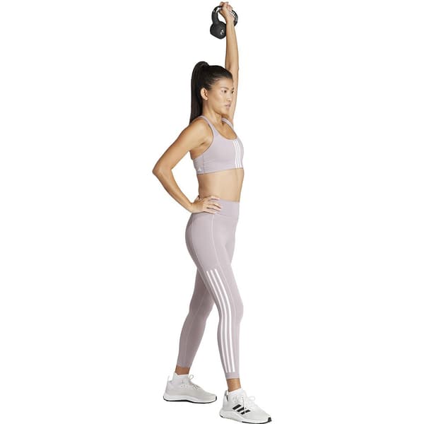 Adidas Stripes Sport-bh Medium Support Powerimpact 3 Lila L / AB Kvinna
