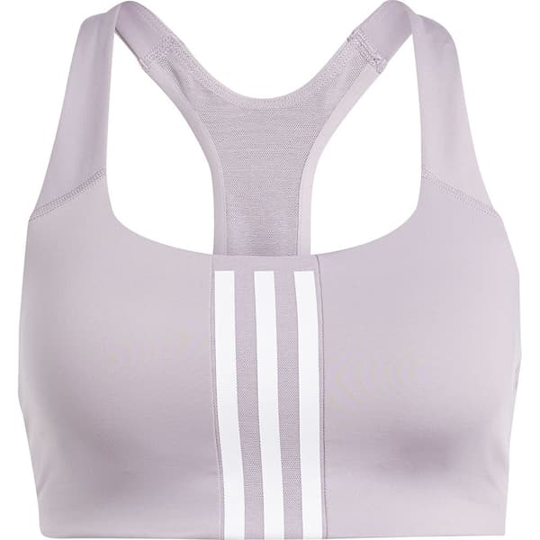 Adidas Stripes Sport-bh Medium Support Powerimpact 3 Lila L / AB Kvinna