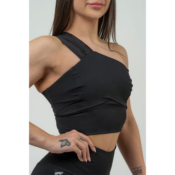 Nebbia Urheilu Top Korkea Tuki Intense Asymmetric Musta M Nainen