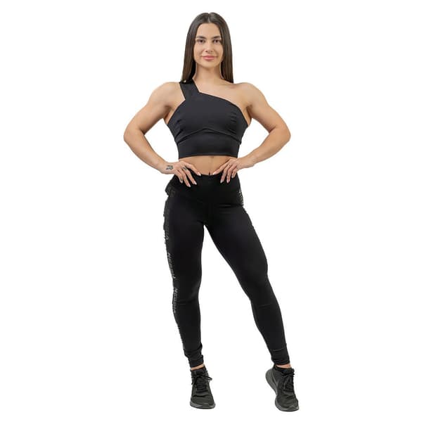 Nebbia Urheilu Top Korkea Tuki Intense Asymmetric Musta M Nainen