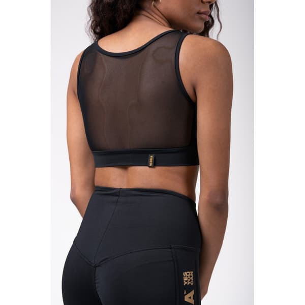 Nebbia Sports-bh Intense Gold Mesh Sort M Kvinde