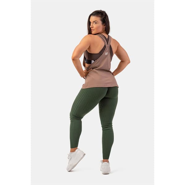 Nebbia Sport Top Sleeveless Loose Cross Back Feeling Good 419 Brun S Kvinna