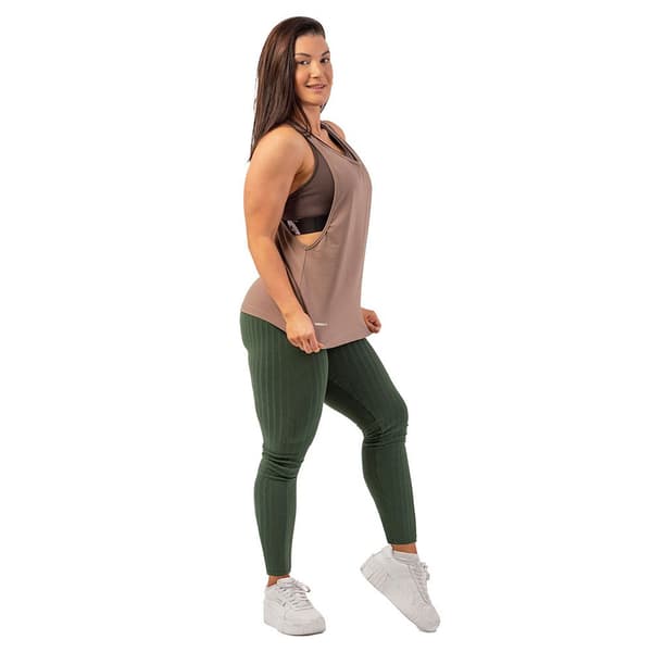 Nebbia Sport Top Sleeveless Loose Cross Back Feeling Good 419 Brun S Kvinna