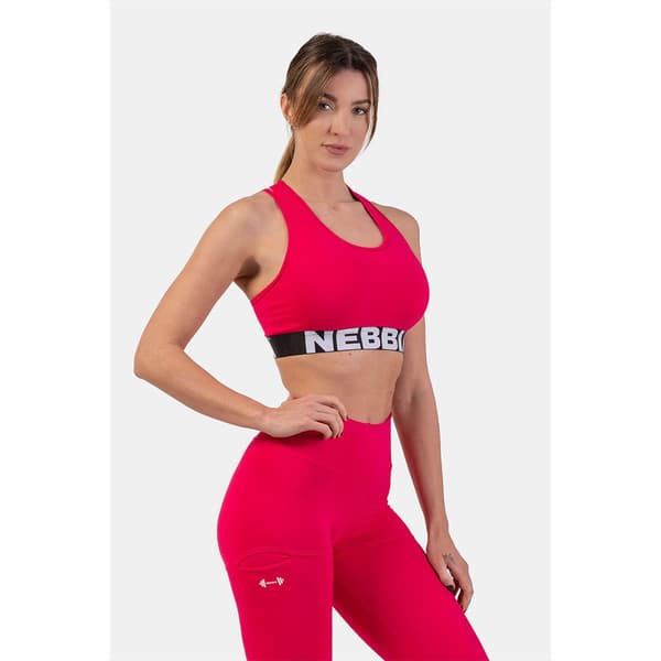 Nebbia Sports-bh Medium Support Cross Back 410 Rosa XS Kvinde