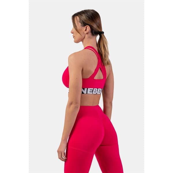 Nebbia Sports-bh Medium Support Cross Back 410 Rosa XS Kvinde