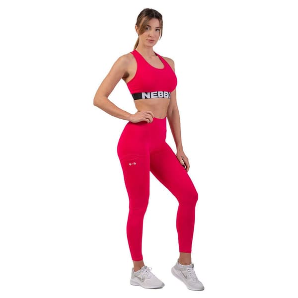 Nebbia Sports-bh Medium Support Cross Back 410 Rosa XS Kvinde