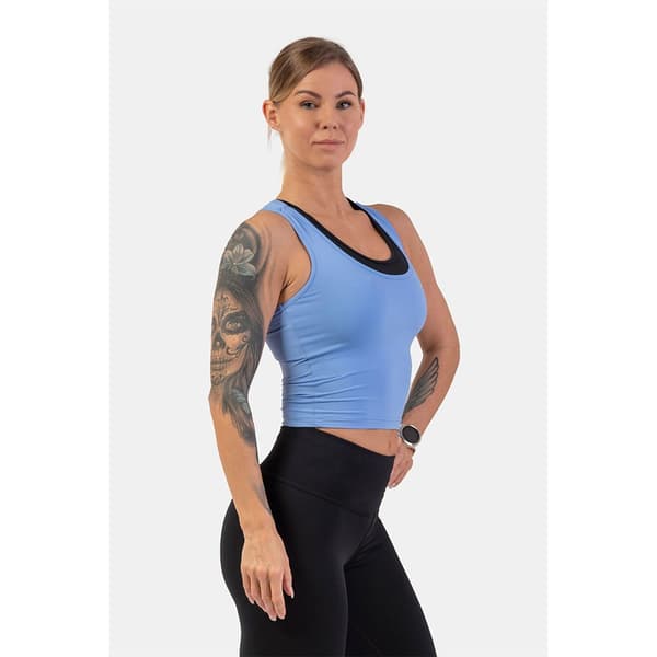 Nebbia Sports Top Sporty Slim-fit Crop 422 Sort L Kvinde