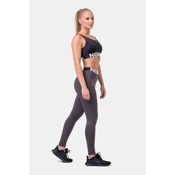 Nebbia Sports Top Høj Support Smart Zip Front 578 Sort XS Kvinde