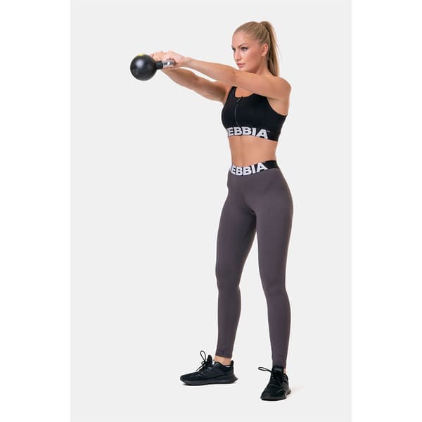 Nebbia Sports Top Høj Support Smart Zip Front 578 Sort XS Kvinde