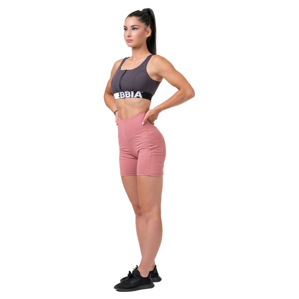 Nebbia Urheilu Top Korkea Tuki Smart Zip Front 578 Pinkki L Nainen